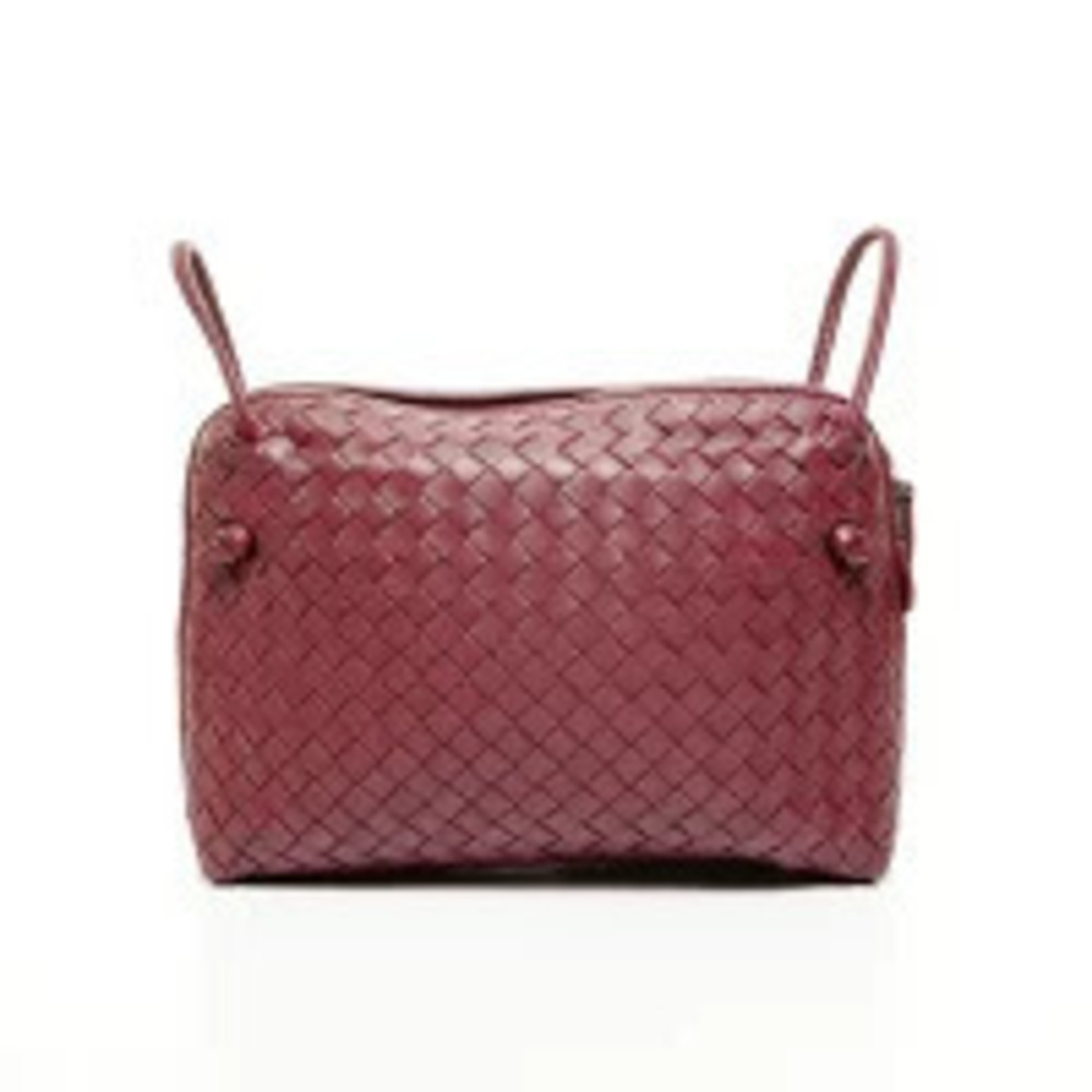 Bottega Veneta Intrecciato Camera Bag Shoulder Red